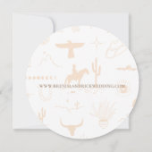 Boho Ranch Wild West Response RSVP-kaart Kaart (Achterkant)