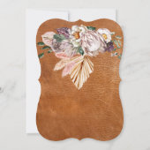 Boho Ranch woestijn Tan bruiloft uitnodiging (Achterkant)