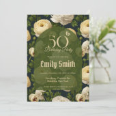 Boho Ranunculus Accent Verrassingsverjaardag Kaart (Staand voorkant)