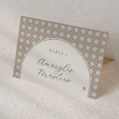 Boho Rattan Bamboo Cane Wedding Place Cards Kaart