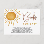 Boho Ray of Sunshine Boeken voor Baby Informatiekaartje (Voorkant)