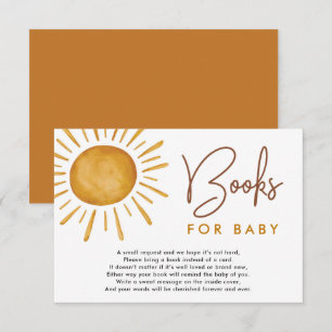 Boho Ray of Sunshine Boeken voor Baby Informatiekaartje