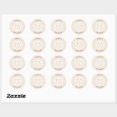Boho Ray of Sunshine Ronde Sticker (Vel)