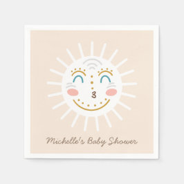 Boho Ray van de zon met tekst Servet