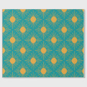 Boho Ray van Sun Turquoise Cadeaupapier (Vlak)