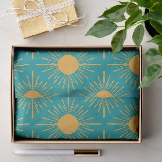 Boho Ray van Sun Turquoise Tissuepapier (Geschenk)