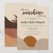 Boho Ray van Sunshine Baby shower Invitation Kaart (Voorkant / Achterkant)