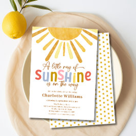 Boho Ray van Sunshine Baby shower Kaart
