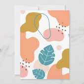 Boho Ray van Sunshine Elephant Muted Baby shower (Achterkant)