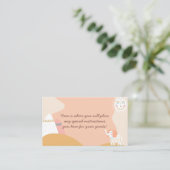 Boho Ray van Sunshine Elephant Muted Baby shower Informatiekaartje (Staand voorkant)