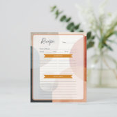 Boho Recept Papieren Blad (Staand voorkant)
