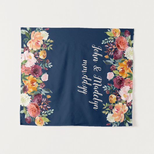 Boho Reception Foto Booth Wandkleed (Voorkant (horizontaal))