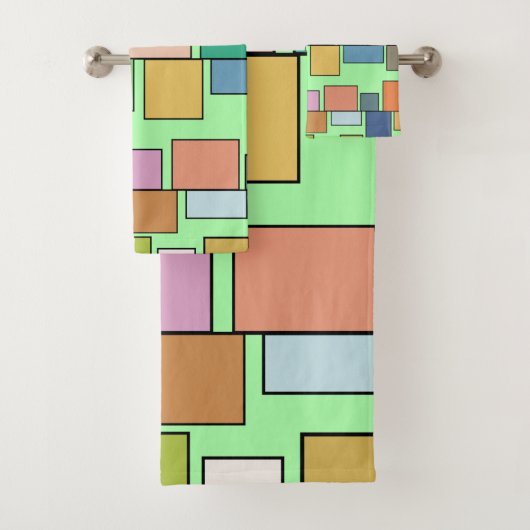 Boho Rechthoeken Bad Handdoek (Insitu)