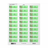 Boho Rechthoeken Etiket (Full Sheet)