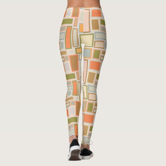 Boho Rechthoeken Leggings (Achterkant)