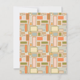Boho Rechthoeken Notitiekaartje