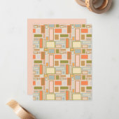 Boho Rechthoeken Notitiekaartje (Voorkant / Achterkant in situ)