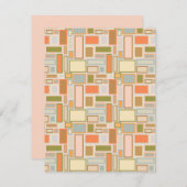 Boho Rechthoeken Notitiekaartje (Voorkant / Achterkant)