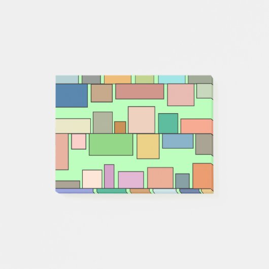 Boho Rechthoeken Post-it® Notes (Voorkant)