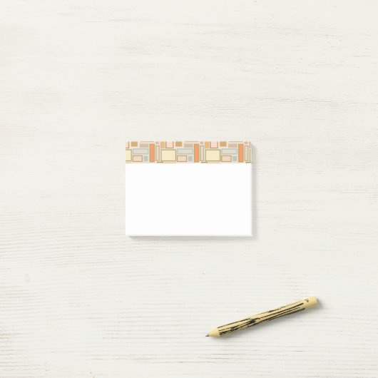 Boho Rechthoeken Post-it® Notes (Op bureau)