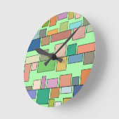 Boho Rechthoeken Ronde Klok (Hoek)