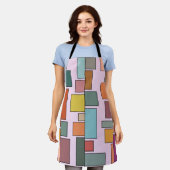 Boho Rechthoeken Schort (Gedragen)