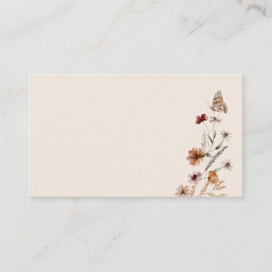 Boho Recipe Request Kaart (Achterkant)