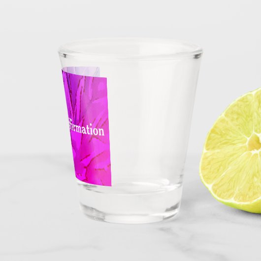 Boho Red Agave Affirmations Shot Glass Shot Glas (Rechts)