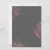 Boho Red Berries en Greenery Grey Vrijgezellenfees Kaart (Achterkant)