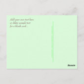 Boho Red en Green Owl Briefkaart (Achterkant)