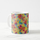 BOHO Red Floral Design Koffiemok (Voorkant links)