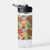 BOHO Red Floral Design Waterfles (Rechts)