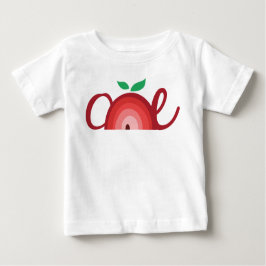 Boho Red Rainbow Apple eerste verjaardag