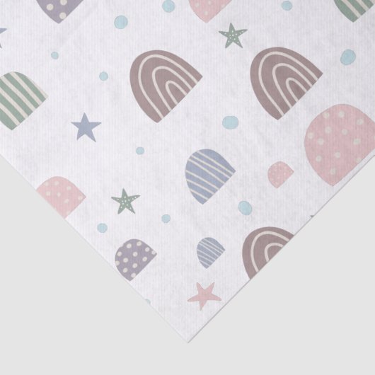 Boho regenbogen en sterren schattig tissuepapier (Detail)