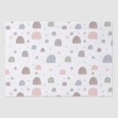 Boho regenbogen en sterren schattig tissuepapier (Voorkant)