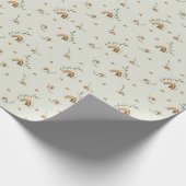 Boho regenbogen eucalyptus kinderkamer baby shower cadeaupapier (Hoek)