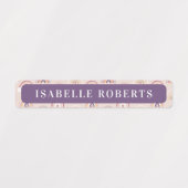 Boho regenbogen Kinder naam waterdichte labels (Design 1)