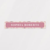 Boho regenbogen Kinder naam waterdichte labels (Design 2)