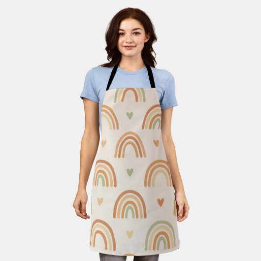 Boho Regenboog All-Over Print Schort (Gedragen)