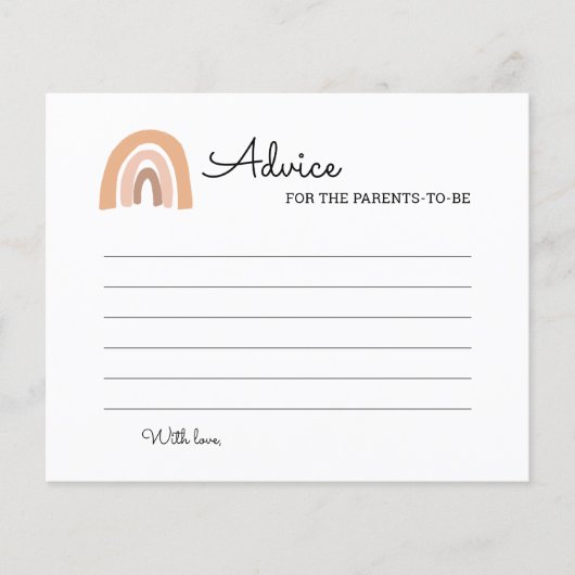 Boho Regenboog Baby Advies Voor De Aankomende Oude (Voorkant)