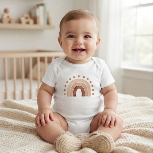 Boho Regenboog Baby Body Romper