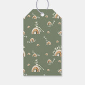 Boho Regenboog Baby Cadeaulabel (Achterkant)