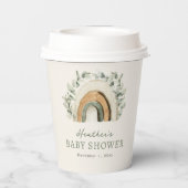 Boho Regenboog Baby Papieren Bekers (Achterkant)