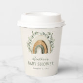 Boho Regenboog Baby Papieren Bekers (Voorkant)