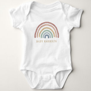 Boho Regenboog Baby Romper