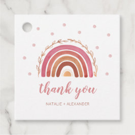Boho Regenboog Baby Shower Bedankt Bedankjes Labels