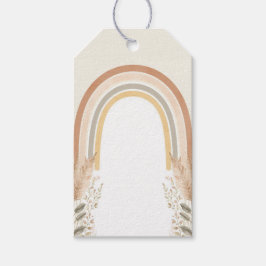 Boho Regenboog Baby Shower Favor Tags – Waterverf Cadeaulabel