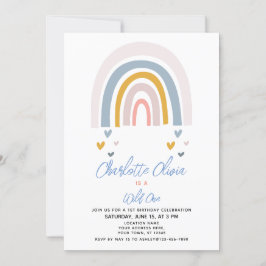 Boho Regenboog Baby shower in Terracotta Sinaasapp Kaart