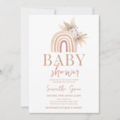 Boho Regenboog Baby Shower Kaart (Voorkant)