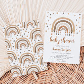 Boho Regenboog Baby Shower Kaart
